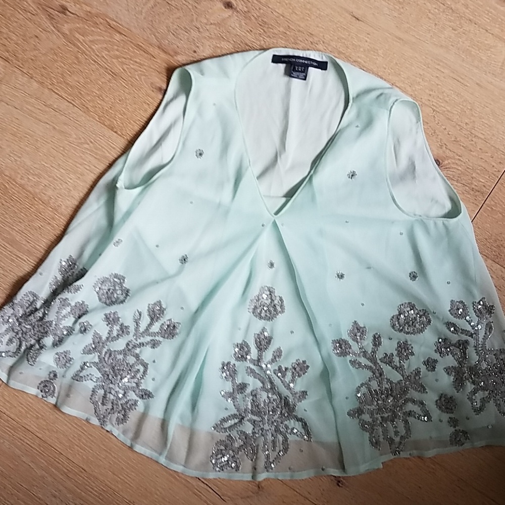 French connection cropped blouse